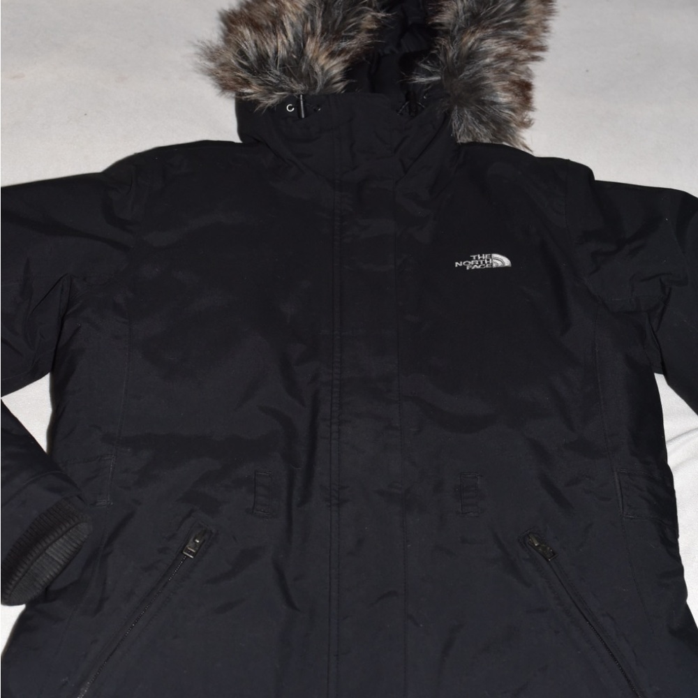 North Face 550 Women’s Hyvent Goose Down Winter Jacket Coat Black VGUC Medium